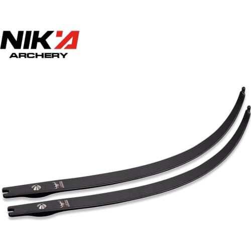 Nika Archery N3 Carbon Fiber Limbs Small BULL Logo 24-46lbs Recurve Bow Limbs Outdoor Sport Archery Bow Accessories NEW ARRIVAL
