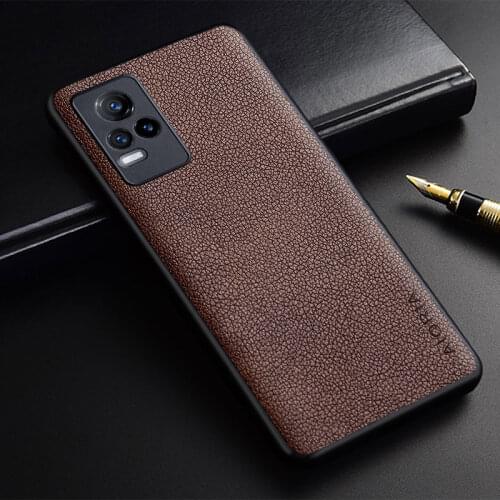 Luxury Phone Case for Vivo V21e 4G slim premium PU leather funda coque capa Business Style Case Cover for Vivo V21e 4G