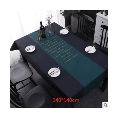 Nordic minimalist style tablecloth rectangular cotton and linen coffee table cloth fabric home kitchen tablecloth 2019 New
