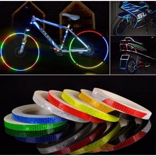 1cmx8m Arrow Sticker reflective tape Reflective Conspicuity Safety Warning lighting Tape Strip for car trailers truck PVC traff