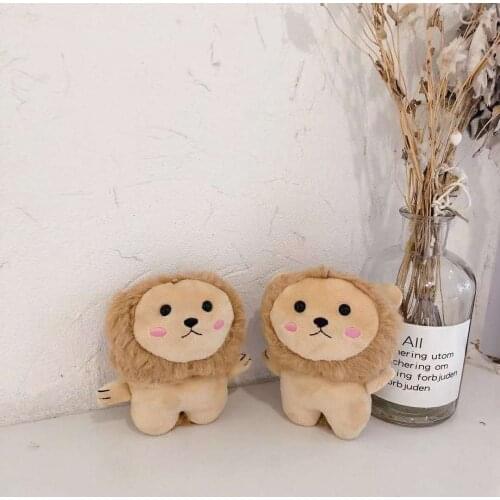 3D Cartoon Fluffy Doll Lion Warm Case for Airpods 1/2/pro Cover Furry Cloth Earphones Knitted Plush Skin Cover Bag Cases