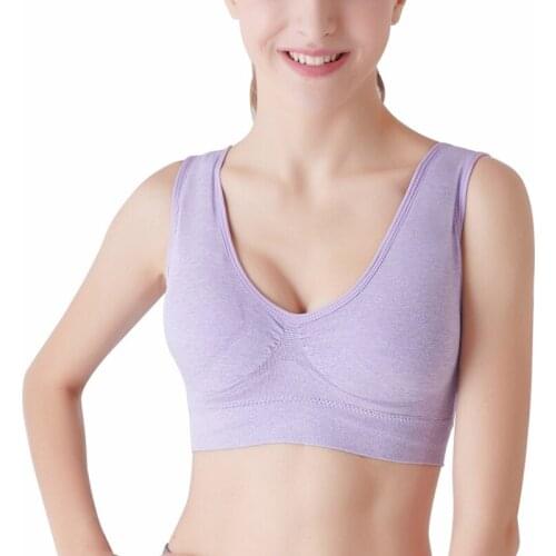 Upgraded Version Of Large Size Thin Section With Padded Seamless Yoga Sports No Steel Sports Bras