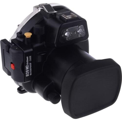 For for Canon EOS M2 Mark II 18-55 Lens 40M /130FT Waterproof Underwater Camera Housing Diving Case
