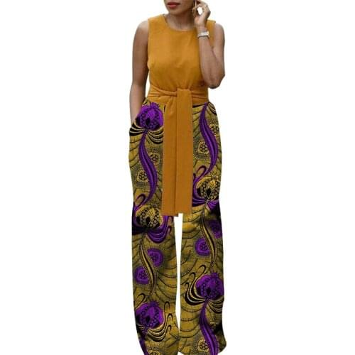 New Arrive Prints Women Wide Leg Pants Casual Loose Ankara Trousers Custom Made African Party Dashiki Outfit Support Dropship