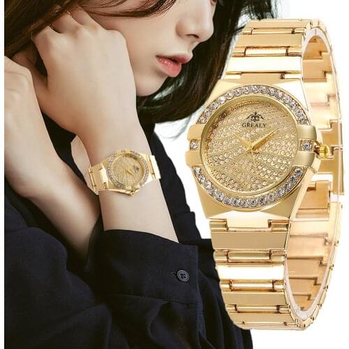 Creative Texture Diamond Dial Design Women Fashion Watches Brand Simple Ladies Alloy Bracelet Wristwatches Female Quartz Clock