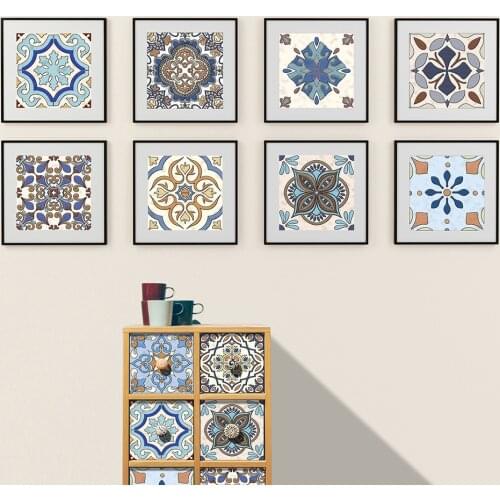European Style Hard Tile Stickers Decorative Wall Stickers Waterproof Tile Stickers 3d Thick Wear-resistant Decorative Stickers