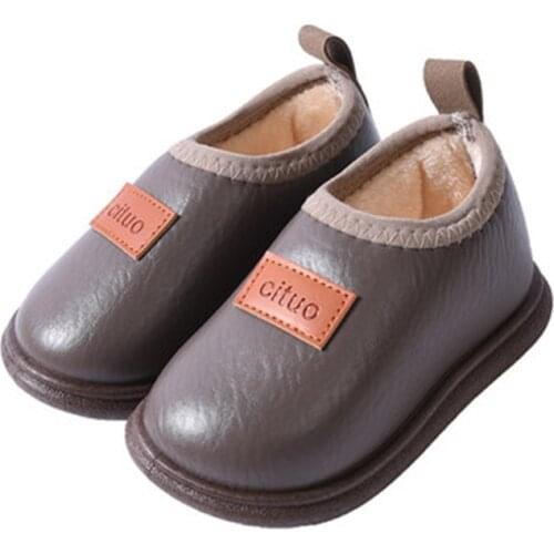 Winter Baby Girls Boys Shoes Warm Outdoor Children slippers Waterproof Non-slip Kids Plush Boots Infant Cotton Shoes