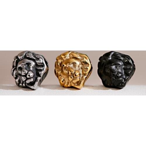 Gold Color Silver Color Spacer Beads 1 Piece/Lot Lion Head Shape Spacer Beads Accessories For Handmade Bracelet Parts 2020 Gifts