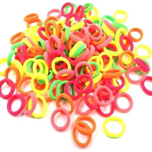 10 piece/lot Girls Candy Colors Hair Ring Rubber Bands Tie Gum For Hair Children Headwear Kids Ponytail Holder Hair Accessories