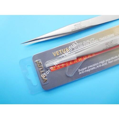 10pcs Vetus stainless steel tweezers antistatic tweezers free shipping