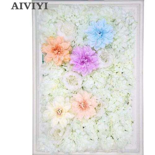 11PCS/lot Big Artificial Dahlia Flower Head 14.5CM Dia Silk Flower Wedding Flowers Wall DIY Flores Party Home Decorative Wholesa