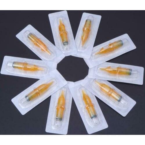 50pcs Sterilized Disposable Tattoo Cartridge Needle Tools RL/RM/M1/RS Accessory Tattoo Gun Supplies 3RS/5RS/7RS/9RS/11RS
