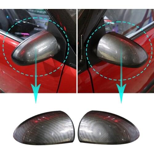 Car Mirror Accessories A Pair of Mirror Housings for 2008-2014 Smart Fortwo 451 Car Rearview Mirror Decorative Case Car Model