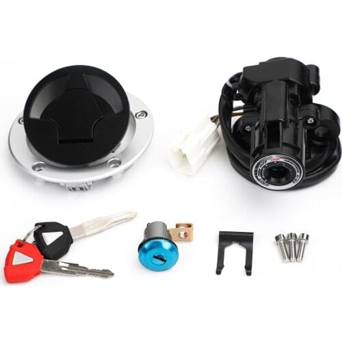 Areyourshop for Kawasaki ZX1000 ZX636 Ninja ZX10R ZX6R ZX1000 Z1000SX 2011-2019 2018 Ignition Switch Fuel Gas Cap Seat Lock Set