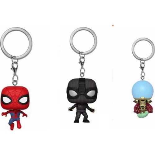 Avengers 3 spider-man keychain Vinyl Action Collection Model Children Toys
