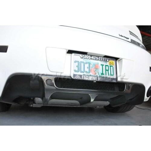 Car Accessories Dry Carbon Fiber V1-Style Rear Diffuser Fit For 2006-2009 Aston Martin V8 Vantage Rear Diffuser Car-styling