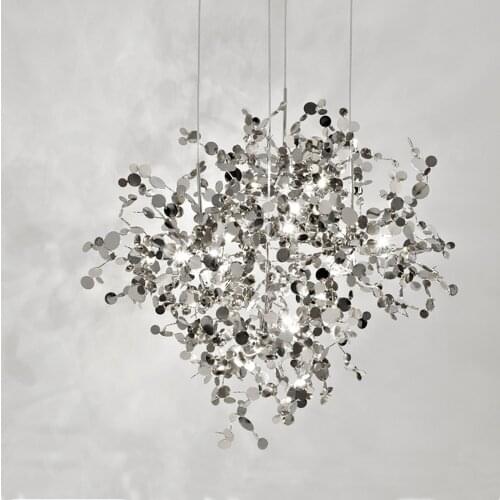 Decorative Lamp Modern Creative Art Design Stainless Steel Chandelier Living Room Cafe Shop Window Wy102912