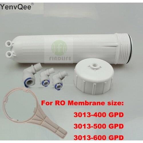 Water Filter Parts RO Membrane Housing for 3013-400 gpd or 3013-600gpd ro membrane Complete WIth All Fittings And Spanner