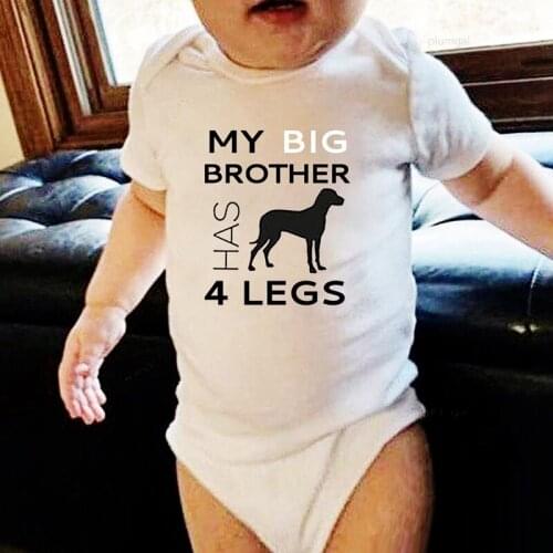 Kids' Things Brother Letter Printed Newborns Jumpsuit Kids Clothing New Born Baby Girl Clothes Fall Toddler Boy Romper