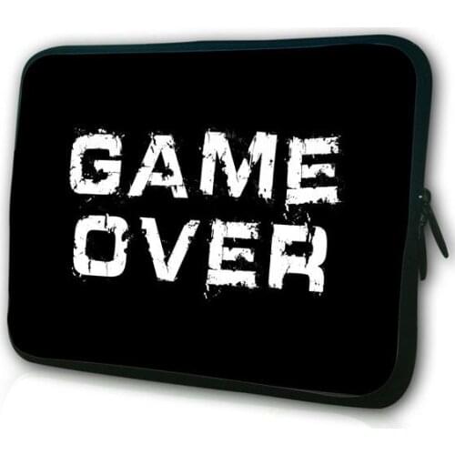 Game Over Laptop Sleeve Bag Notebook Case for Macbook Retina Pro 13.3" Cover for Lenovo 11 12 13 14 15 15.6 inch Zipper Bag