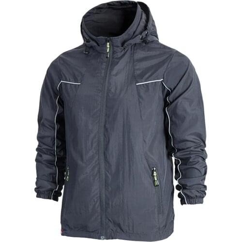 Hoodie Jacket Men Spring Summer Lightweight Waterproof Quick Dry Skin Coat Casual Thin Breathable Outwear Sporting Jackets Men