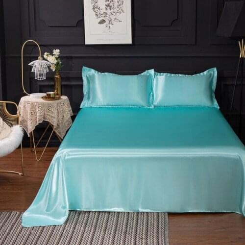 Summer Icy Bed Sheet Thin Section Bedding Textile Home Bedroom Bed Bedspread Bed Covers Double/king with 2pcs Pillowcase F0492