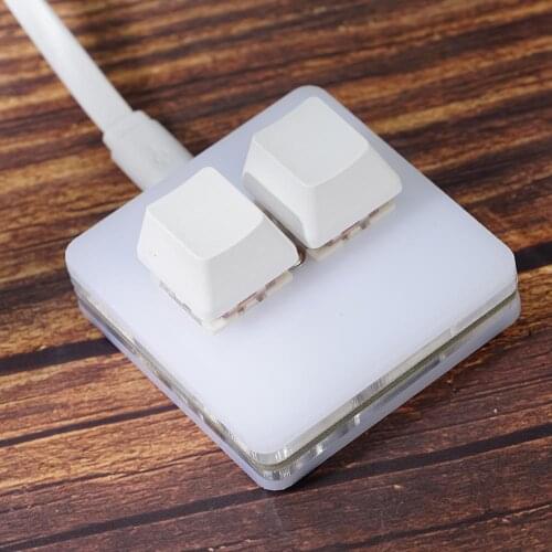 Mini Keyboard 2 Keys Copy And Paste Audio Shortcut Mechanical Keyboard Gaming USB Keypad Accessories Support Key Change