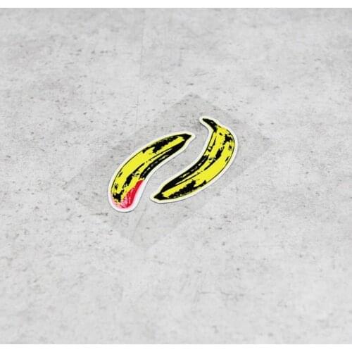 NO.S056 Cartoon Banana Reflective Funny Car Stickers and Decal Motorcycle Fuel Tank Helmet Scratches Stickers