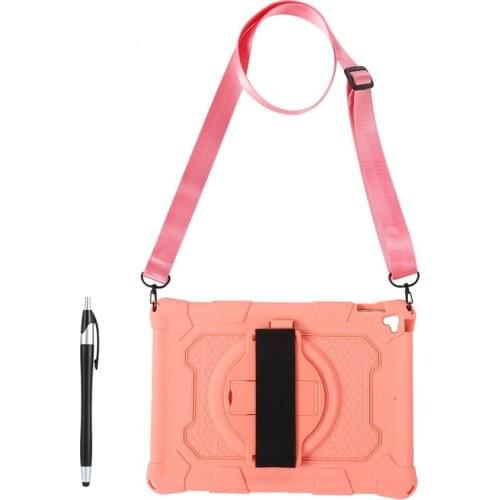 NEW-Silicone Case for iPad 10.2 2020 2019 iPad Air 10.5 2019 iPad Pro 10.5 2017 Anti-Drop Tablet Case with Pen and Strap