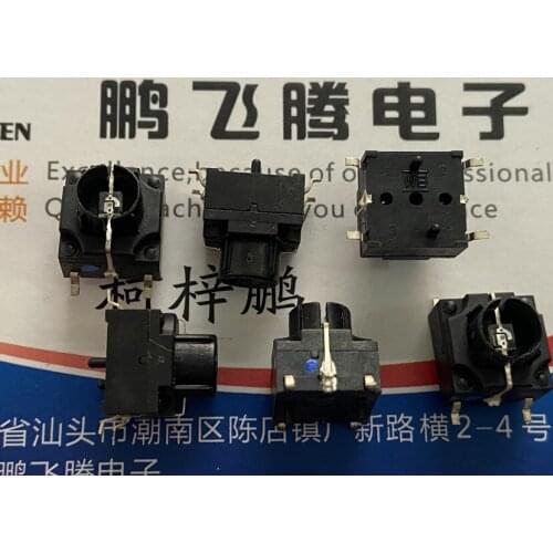 Original New 100% sealed touch switch 10*10 button switch with light blue light LED light 4pin