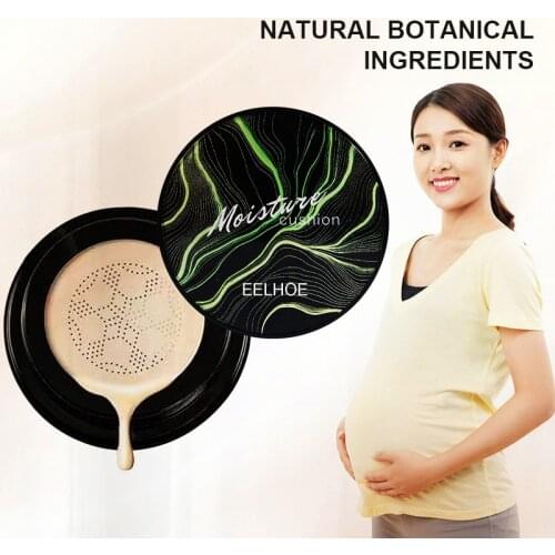 Mushroom Head Air Cushion Makeup Setting Foundation CC Cream Ivory White Natural Color Brightening Whitening Face Makeup TSLM1