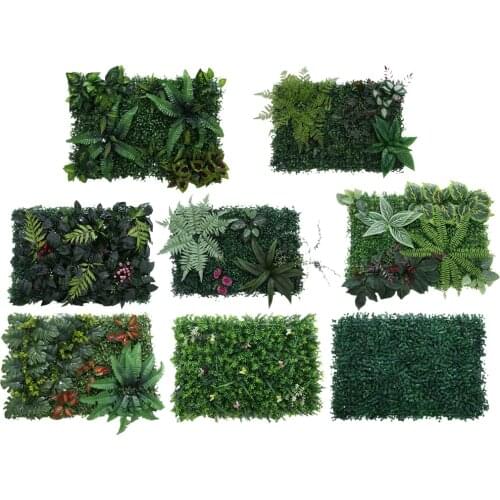 Realistic Plant Panels Artificial Foliage Plants Wall Background Wedding Venue Party Arrangement Home Garden Decor Photo Props