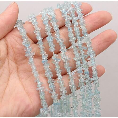 3-6mm Natural Transparent Apatite Quartzs Beads Freeform Chip Stone Bead for DIY Necklace Bracelet Jewelry Making 40cm