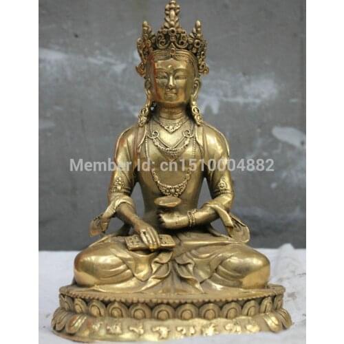 Shitou 0035 Chinese Tibet Tibetan Buddhism Brass Bronze statue Goddess of Mercy Buddha
