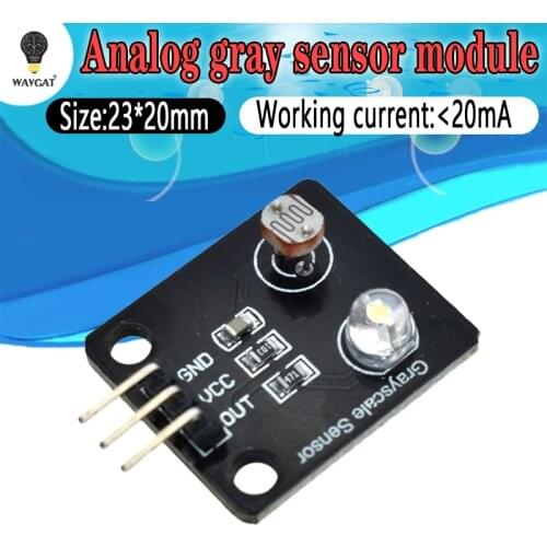 WAVGAT Photosensitive resistor Light Sensor Analog Grayscale Sensor Electronic Board Line finder tracking module For Arduino DIY
