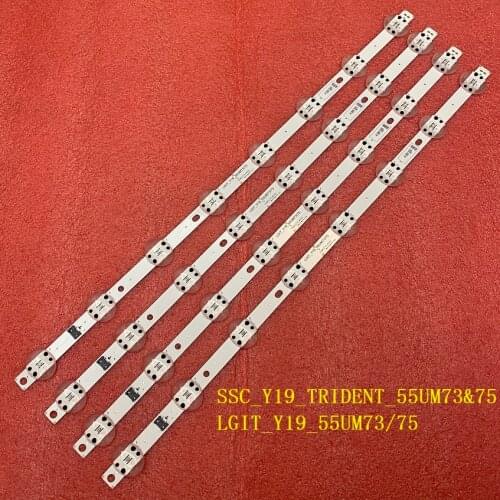 LED Strip(4)for LG LGIT_Y19_55UM73/75 SSC_Y19_TRIDENT_55UM73&75 55UM7660 55UM7450 55UM7400 55UM7300 55UM7650 55UM7470 55UM7520