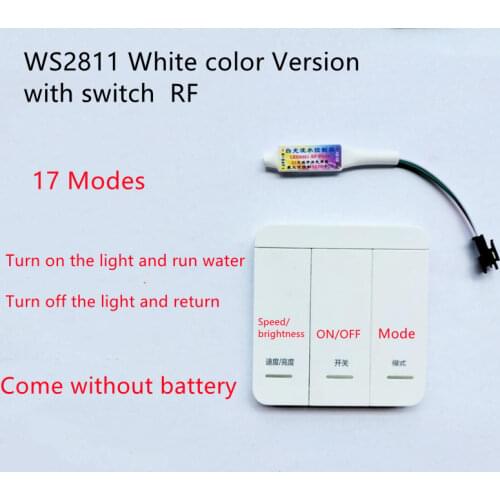 DC5V-24V MINI 3Key LED controller for WS2811 Single Color White /Warm White Running Water Flowing Horse Race LED Strip Light