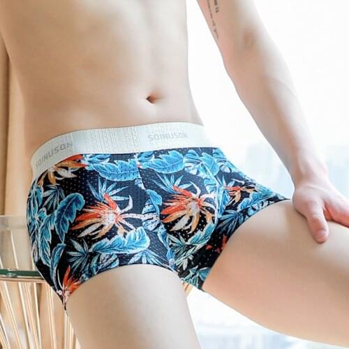 Mens panties Cotton Mens Mesh Underwear Boxers boxershorts men Boxer Underpants Comfortable Brand Shorts men underwear