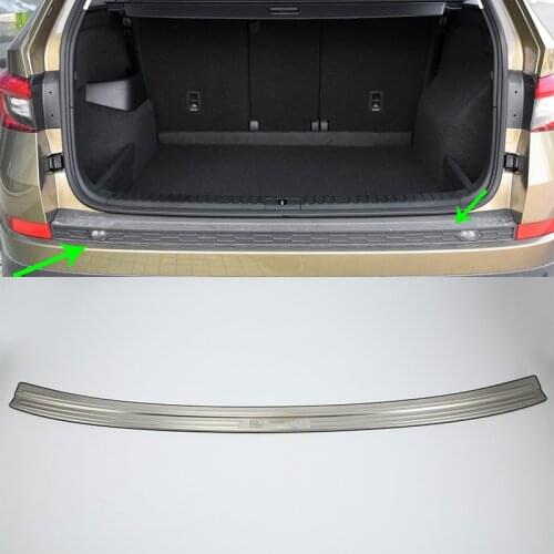 OUBOLUN stainless steel exterior car accessories rear bumper foot plate high quality For 2017 SKODA KODIAQ
