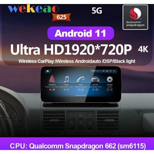 Wekeao Android 11 Car Radio For Mercedes Benz G Class EINE GLA CLA car dvd player audio Multimedia 12.3" 2007-2012