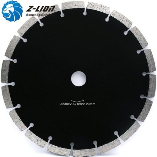 Z-LION 9 Inch 230mm Diamond Saw Blade Dry Cutting Disc For Marble Granite Concrete