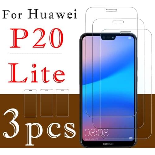 3pcs p 20 light protective glass for Huawei p20 lite p20lite 20p lights screen protector Tempered Glas armored protect film HD