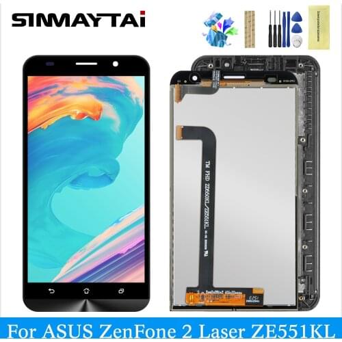 For ASUS ZenFone 2 Laser ZE551KL Z00TD lcd display digitizer touch screen replacement Parts black lcd 2 Laser ZE551KL Z00TD LCD