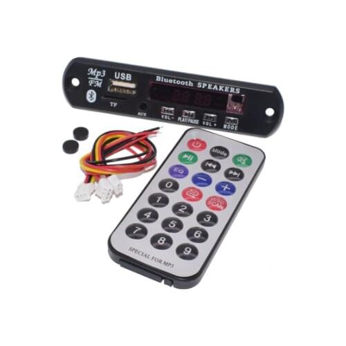1pcs 1Set Standard Wireless Bluetooth-compatible 12V MP3 WMA Decoder Board Audio Module TF USB Radio For Car