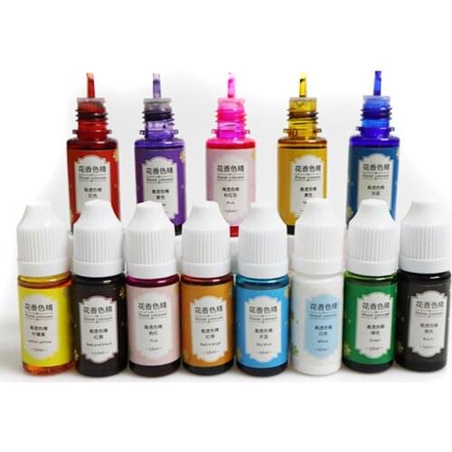 13 Color/Set Flower Resin Pigment Highly Concentrated Colorant DIY Mold Jewelry Making Accessories Resin Epoxy Color Pigment Dye