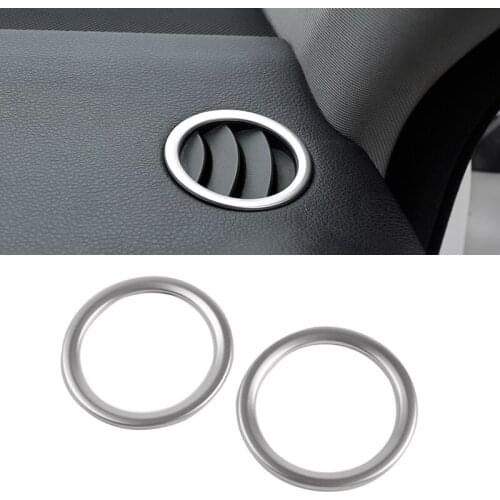 2pcs Car Styling Dashboard Side air conditioning outlet decoration Cover trim For Mercedes Benz C Class W204 C180 C200 2009-2014