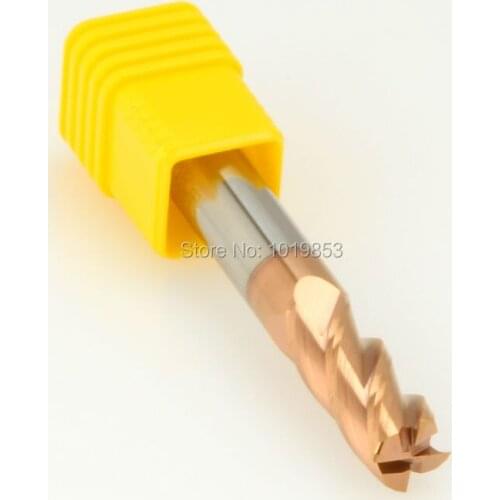 2pcs SLONS S500-10x10x75L HRC60 flat tungsten CARBIDE milling cutter end mills for hardened steel