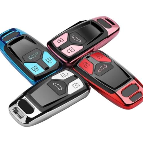 2020 Soft TPU Car Key Case for Audi A4 new A4L A5 A6L QT S5 S7 Q7 TTS Car interior Accessories key chain key case for car new