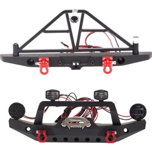 2021New Metal Front Rear Bumper for 1/10 RC Crawler Traxxas TRX4 Defender Axial SCX10 SCX10 II iii 90046 90047 Upgrade parts