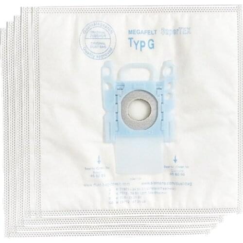 2x HEPA Filter 5x Vacuum Cleaner Dust Bag for Bosch Type G GXXL GXL MegaAir SuperTex Dust Bags BBZ41FGXXL Vacuum Cleaner Parts
